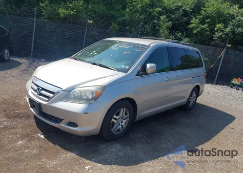 2007 Honda Odyssey Ex из США, поврежденный, VIN 5FNRL38487B455584